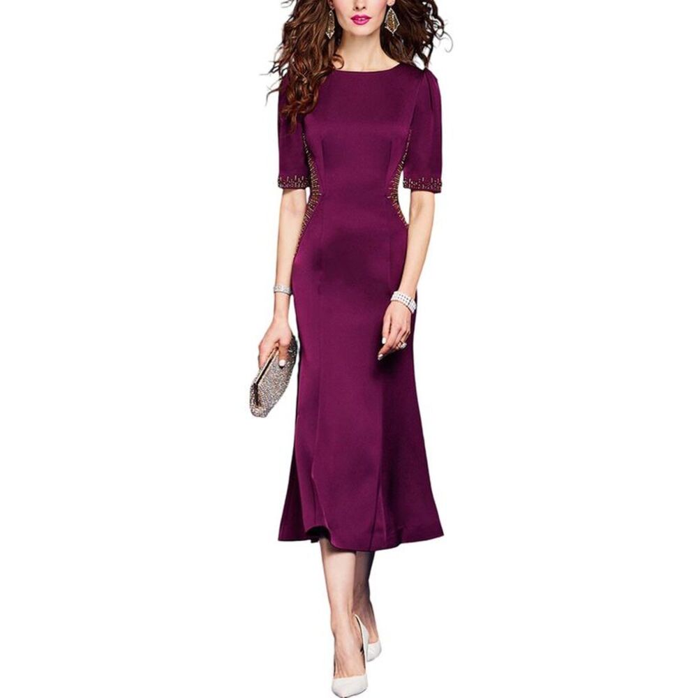 Vera Dolini Womens  Midi Dress